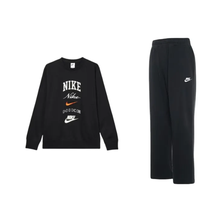 Nike Club Fleece Casual Sportswear Men's Black-0