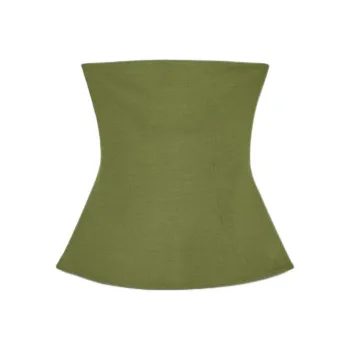 ZARA Strapless Top Women's Green