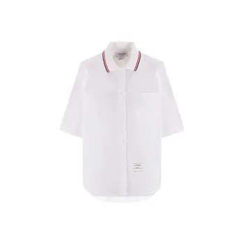 THOM BROWNE Box Pleat Cotton Shirt