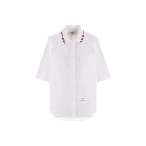 THOM BROWNE Box Pleat Cotton Shirt