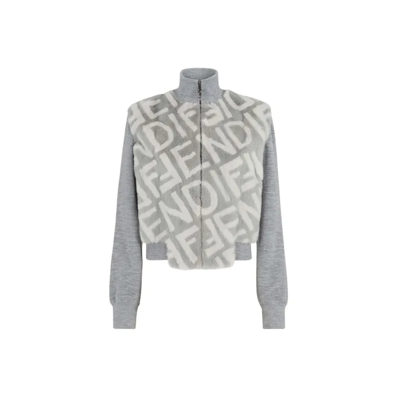 FENDI SS23 Jackets Coats Women's Gray-0