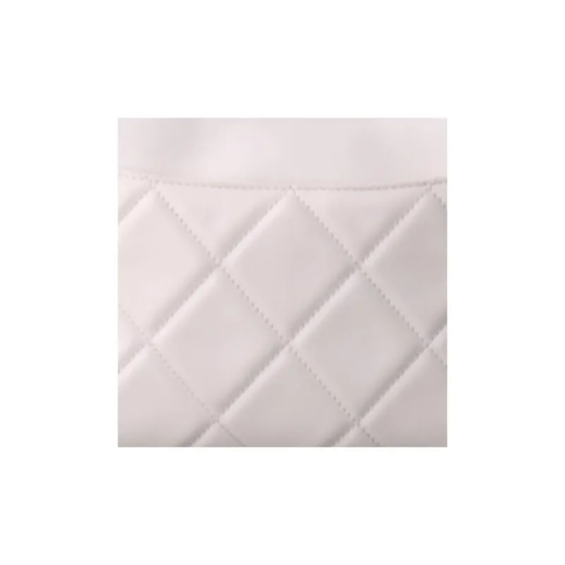 CHANEL Cow Leather Hobo Bag, Handbag Women's White-3