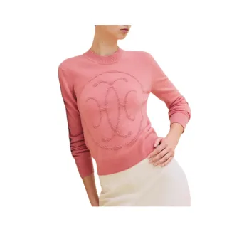 HERMES Cashmere Sweater Women's Pink