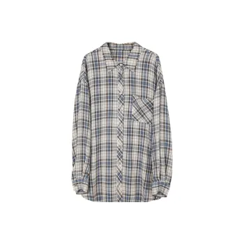 3COLOUR Shirt Women's Glacier Blue Plaid