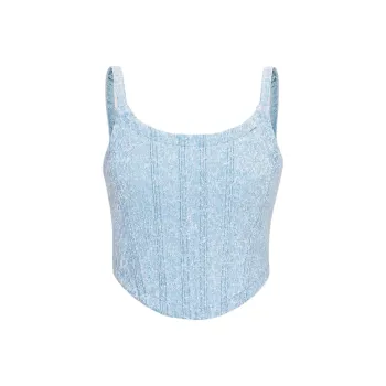 KARL LAGERFELD SS24 Camisole Women's Blue