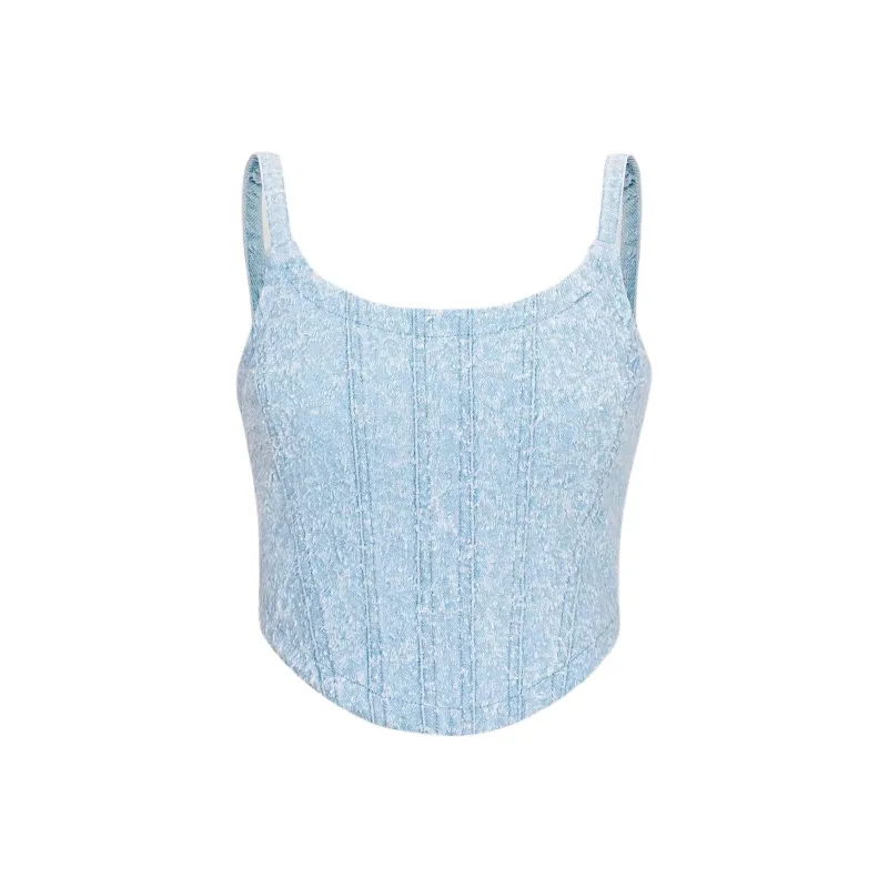 KARL LAGERFELD SS24 Camisole Women's Blue-0