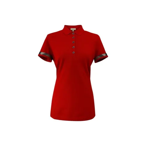 Burberry Polo Shirt Women's Red