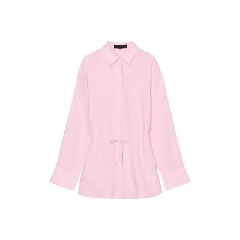 ZARA Shirt Women's Light Pink Red-0