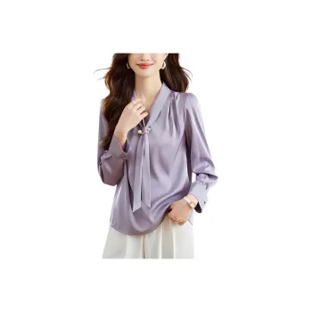Korean Style Chiffon Shirts Women's