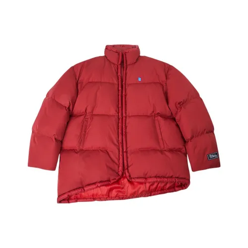 ADER ERROR Solid Color Stand Collar Fitted Moderate Regular Edition Down their jacket Women's Red