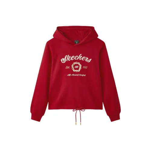 Skechers New Shoes Sweatshirt Women's Berry Red