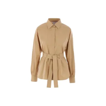 MaxMara Juglas Belted Button Up Shirt