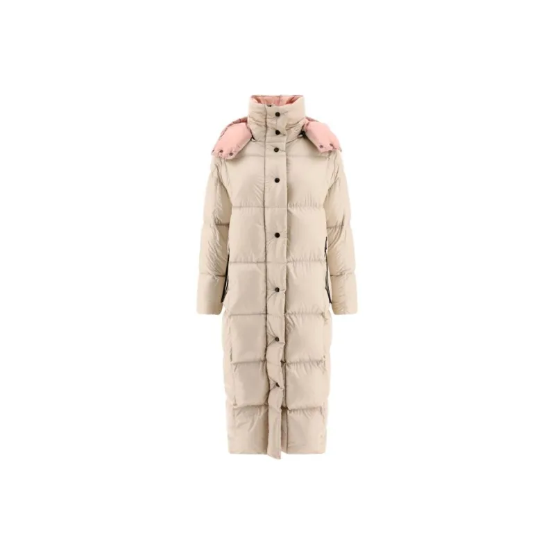 Moncler Down Jacket Women's Beige-0