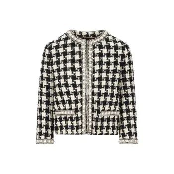 Valentino Embellished Crewneck Jacket