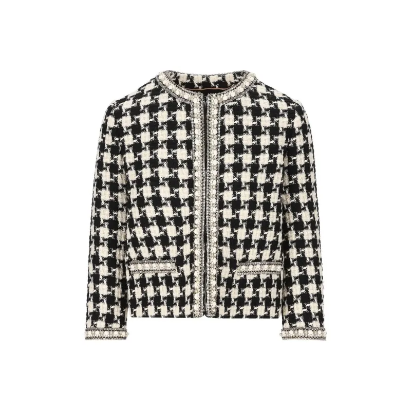 Valentino Embellished Crewneck Jacket-0