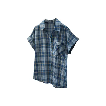 Cypress House Shirt Women's Blue Plaid