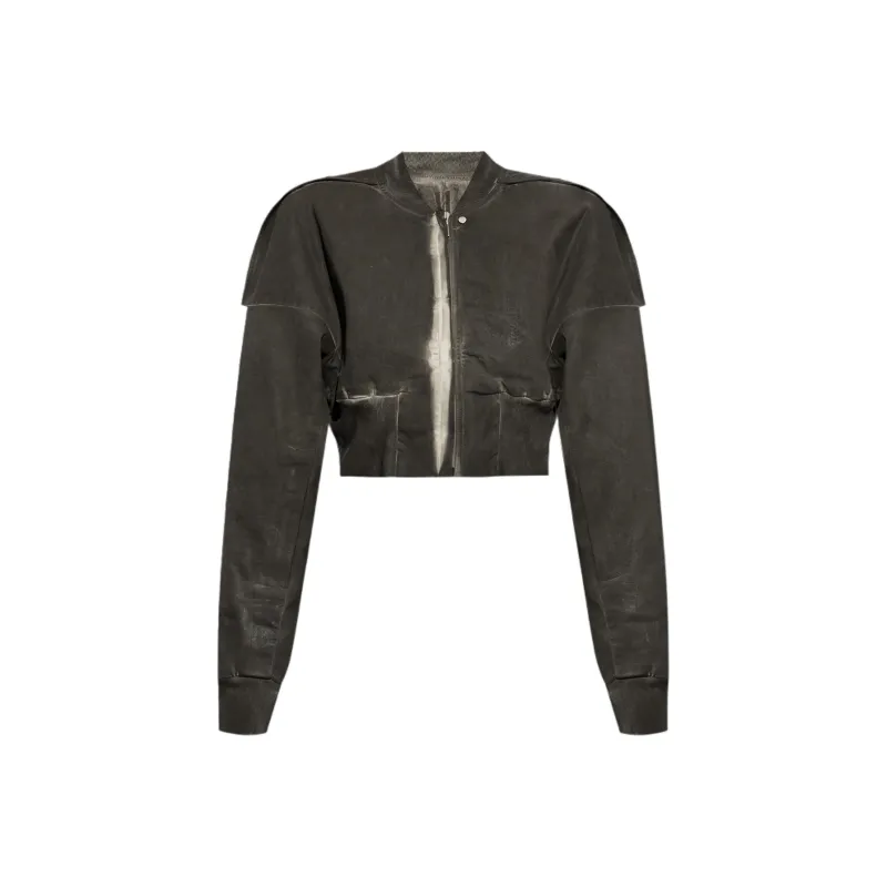 Rick Owens DRKSHDW Flight Cropped Jacket 'Dark Dust'-0
