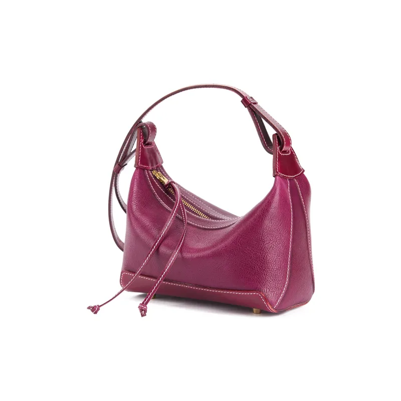 KAISER Top Grain Vegetable Tanned Cow Leather Tote Bag, Shoulder Bag Regular Women's Multicolor-6