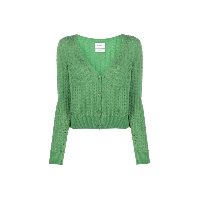Barrie V neck Cashmere Cardigan-0