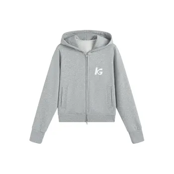 KING PRINCE Sweatshirt Basic Versatile American Casual Women's Gray