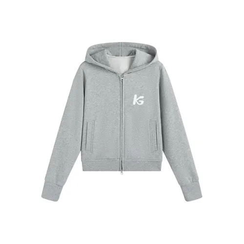 KING PRINCE Sweatshirt Basic, Versatile, American Casual Women's Gray
