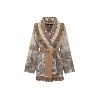 Alanui Jungle Toile De Jouy Long Sleeved Cardigan