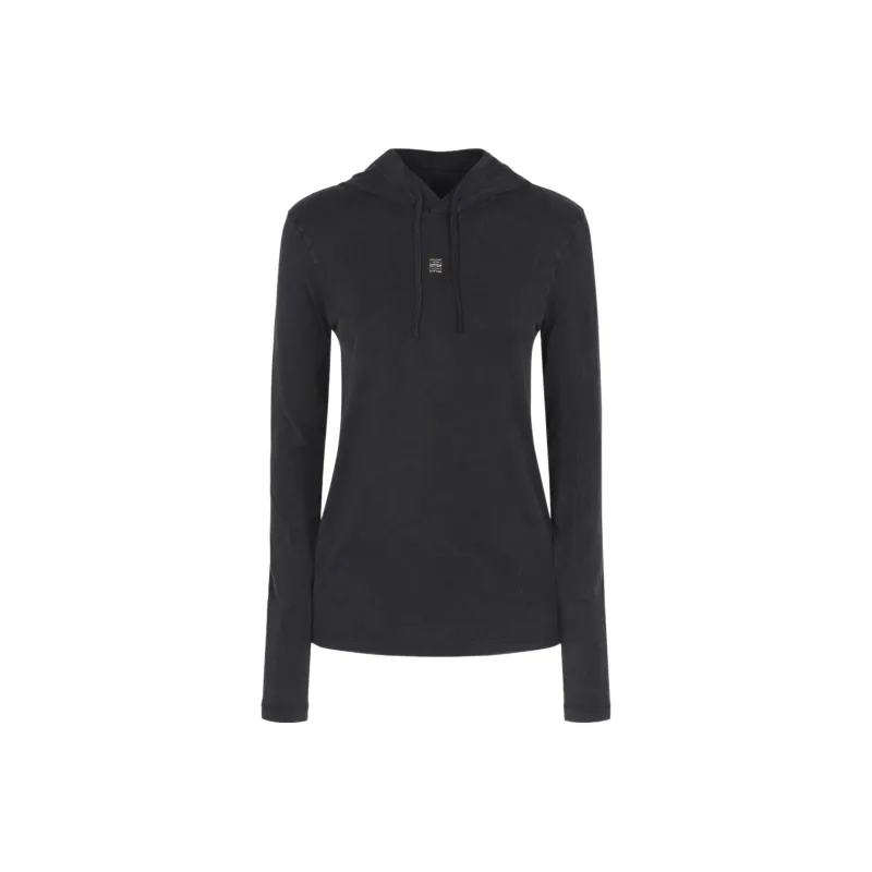 Givenchy Fitted Hoodie 'Faded Black'-0
