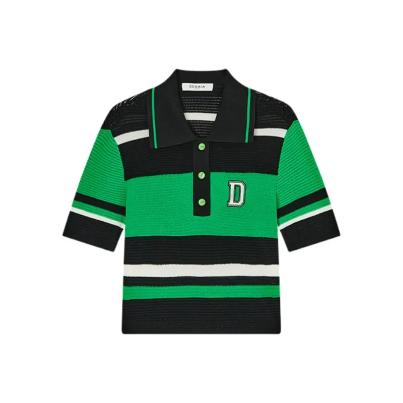 DEGAIA Polo Shirt Women's Medium Green-0