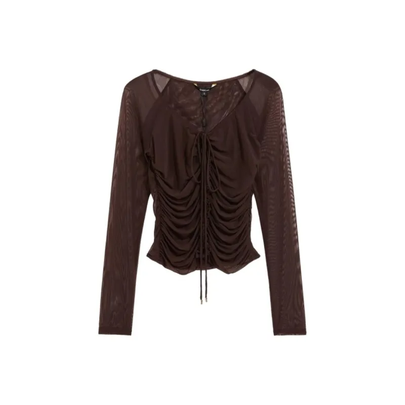 Bebe FW24 T Shirt Women's Coffee-0