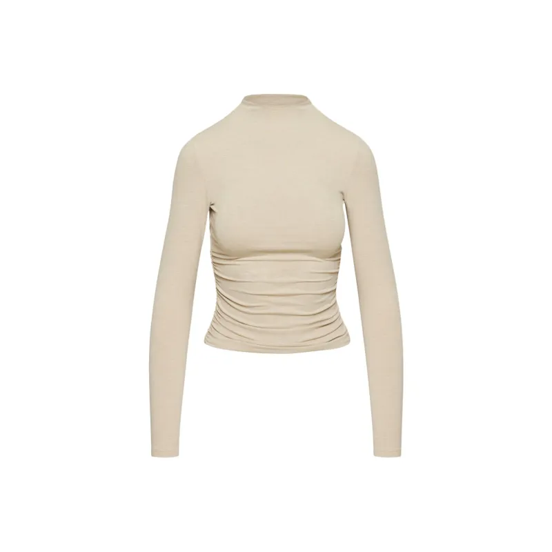 ARITZIA Regular T-Shirt Women's Heather Oat Beige/Stonecrop Oatmeal Beige-0