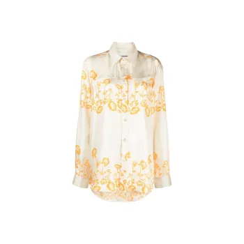 NANUSHKA Floral print Silk Shirt