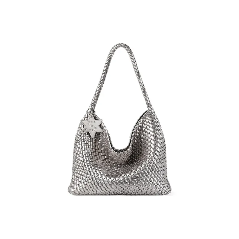 TUCANO PU Shoulder Bag Regular Women's Champagne Gold/Moonlight Silver-6
