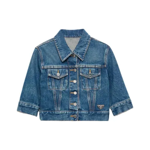 PRADA Button Up Denim Mini Jacket