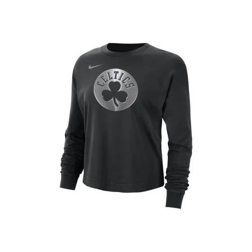 Nike Boston Celtics Courtside Women's Nike Nba Shine Boxy Long Sleeve T Shirt