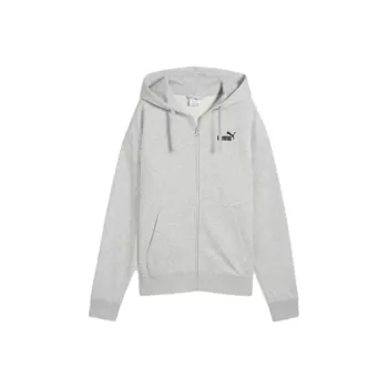PUMA Sudadera Con Capucha Y Cierre Completo De Felpa Francesa Logotipo Pequeño Essentials No. 1