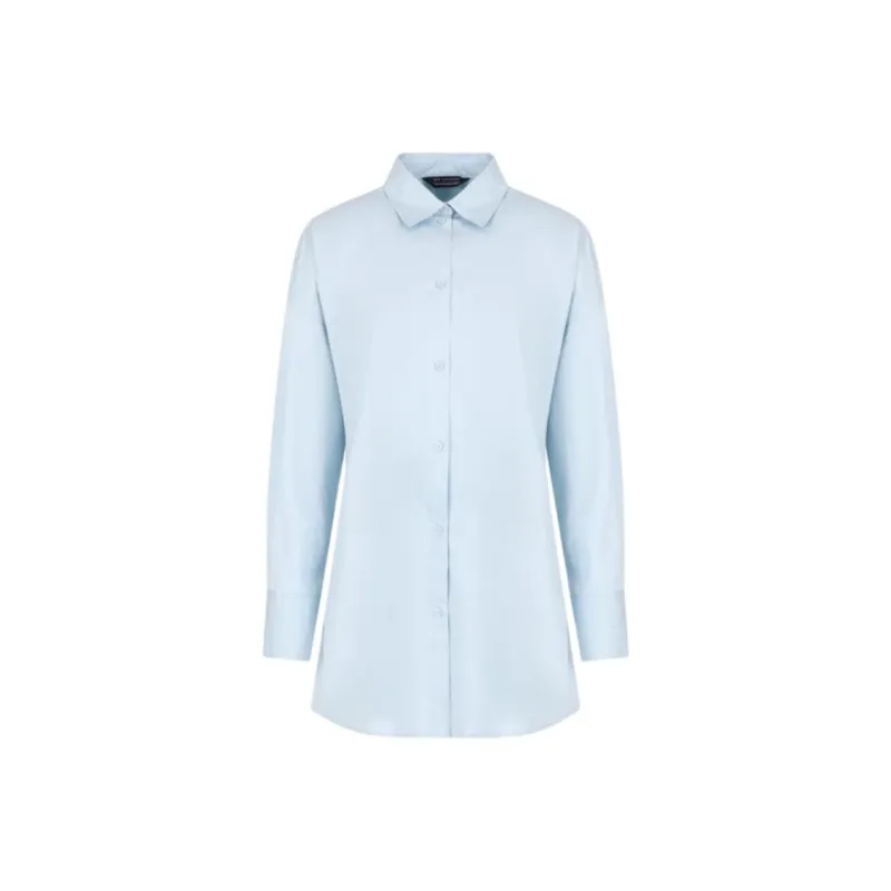 ARMANI EXCHANGEAE SS25 Shirt Women's Light Blue-0