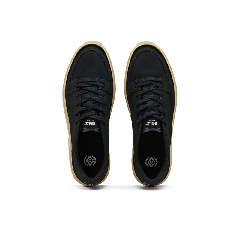 EQLZ EQUALIZER Fault 25 Anti Slip Wear Resistant Low Top Skateboard Shoes Unisex Ghost Black-3