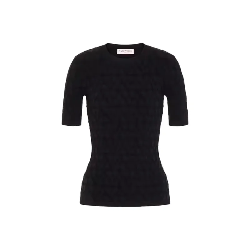 Valentino Toile Iconographe Crewneck Knitted Top-0