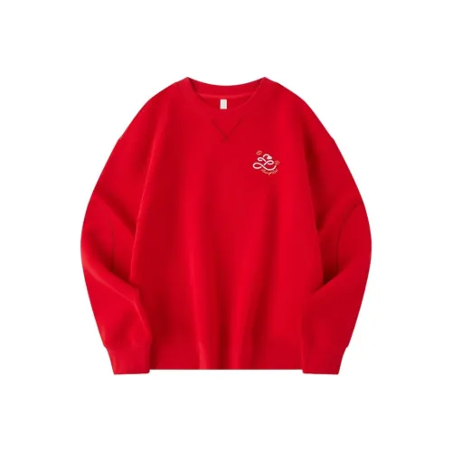 QIAODAN Sports Lifestyle Collection Quality Drying Sweatshirt Women's Koi Fish Red