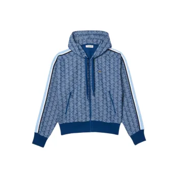 LACOSTE Jacquard Monogram Hoodie
