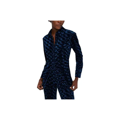 DVF Diane Von Furstenberg Soluck Velvet Shirt