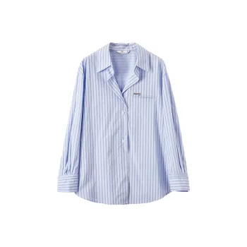 XIANGYING Shirt Women's Sapphire Blue