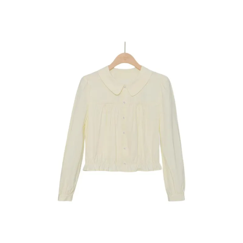 Fstudio Peter Pan Collar Mini Shirt Women's Blue/Yellow-2