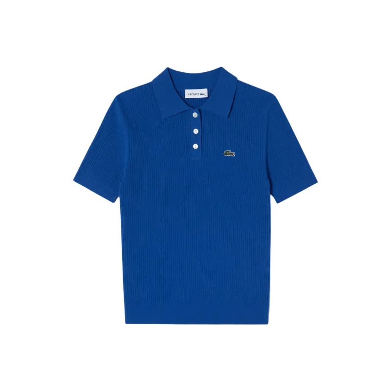 LACOSTE Polo Shirt Women's Blue-0