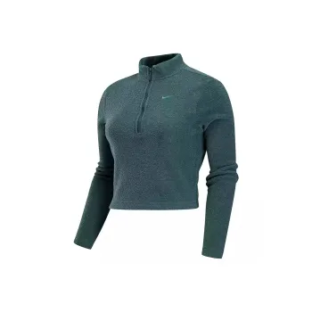 Nike Sportswear Phoenix Plush Women's Slim Long Sleeve Cozy Fleece 1/2 Zip Top