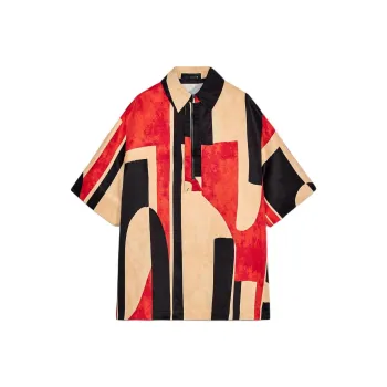 ZARA ZW Series Shirt Women's Red/Black