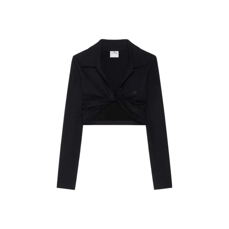 COURREGES Twist detailing Top-0