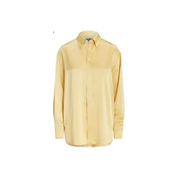 Polo Ralph Lauren Button-up Silk-satin Shirt