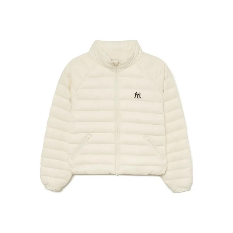 MLB New York Yankees Down Jackets Women's Ecru-0