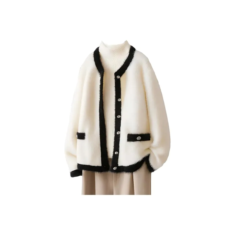IHIMI Knitwear Women's White Black-0